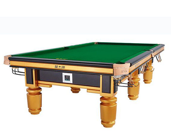 松原星牌中式钢库台球桌XW110-9A 中式世锦赛金色台球桌